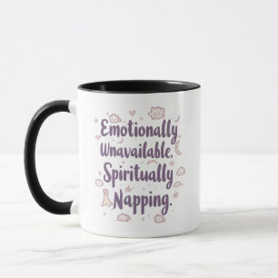 Sassy Introvert Humor mit süßen Wolken Tasse
