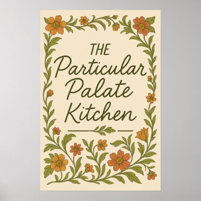 Sassy Kitchen Particular Palate Picky Cook Poster (Vorne)
