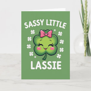 Sassy Lassie Shamrock Karte