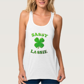 Sassy Lassie St. Patrick's Day T-Shirt Tank Top