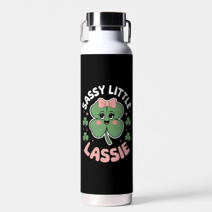 Sassy Little Lassie Funny St Patrick's Day Trinkflasche