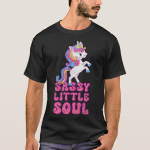 Sassy Little Soul Niedlich Sarcastic Unicorn Kinde T-Shirt