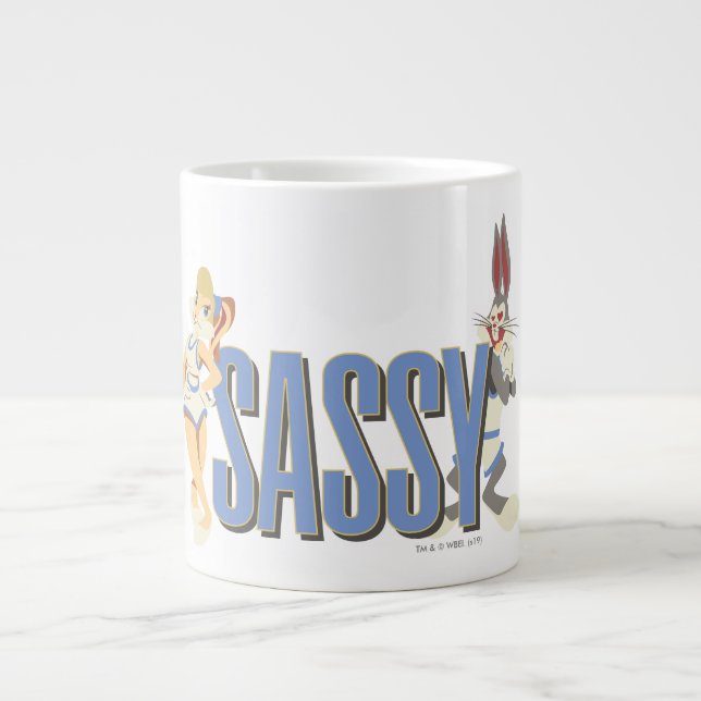 "Sassy" Lola Bunny & BUGS BUNNY™ Jumbo-Tasse (Vorderseite)