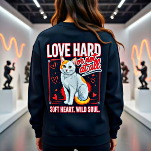 Sassy Love Hard Katzenliebhaber Tri-Blend Shirt