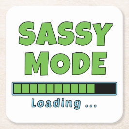 Sassy Mode Loading … Rechteckiger Pappuntersetzer