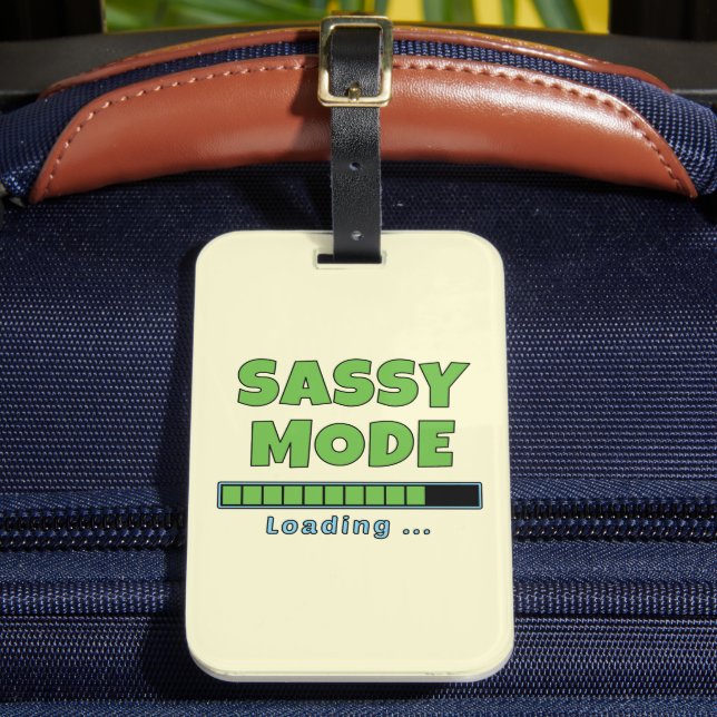 Sassy-Modus wird geladen … Gepäckanhänger (Vorderseite Insitu 2)