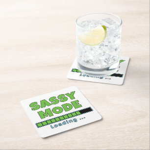 Sassy-Modus wird geladen … Rechteckiger Pappuntersetzer