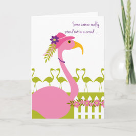 Sassy nobler Flamingo für Mama am Tag der Mutter Karte