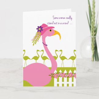 Sassy nobler Flamingo für Mama am Tag der Mutter Karte