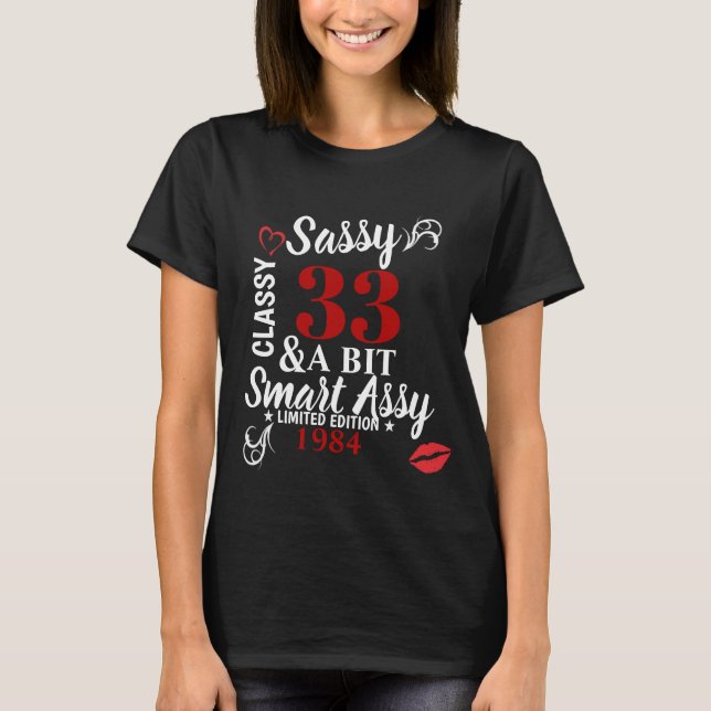 Sassy nobles ein Stückchen-intelligentes T-Shirt (Vorderseite)