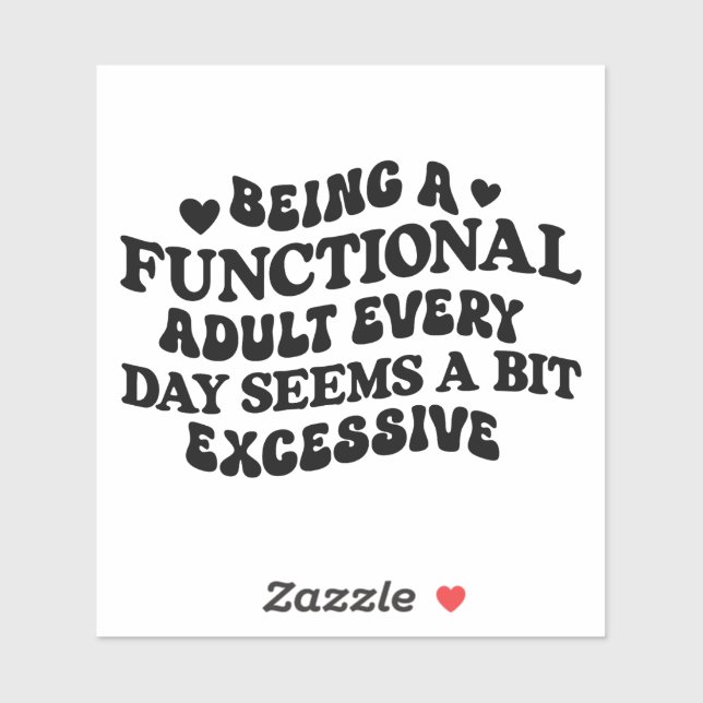 Sassy Personity Attitude Quote Sticker #6 (Blatt)