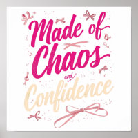 Sassy Pink Typografie Chaos und Selbstvertrauen