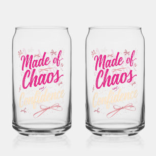 Sassy Pinke Typografie Chaos und Selbstvertrauen Dosenglas