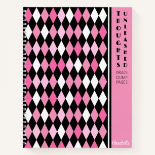 Sassy Pinkista Thoughts Unleashed SpiralNotebook Notizbuch