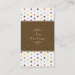 Sassy Polka dots BusinessCard Visitenkarte