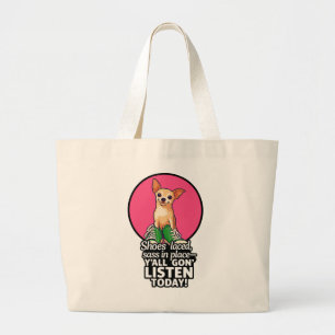 Sassy Pup mit Sneakers Tasche - "Y’all Gon Listen"