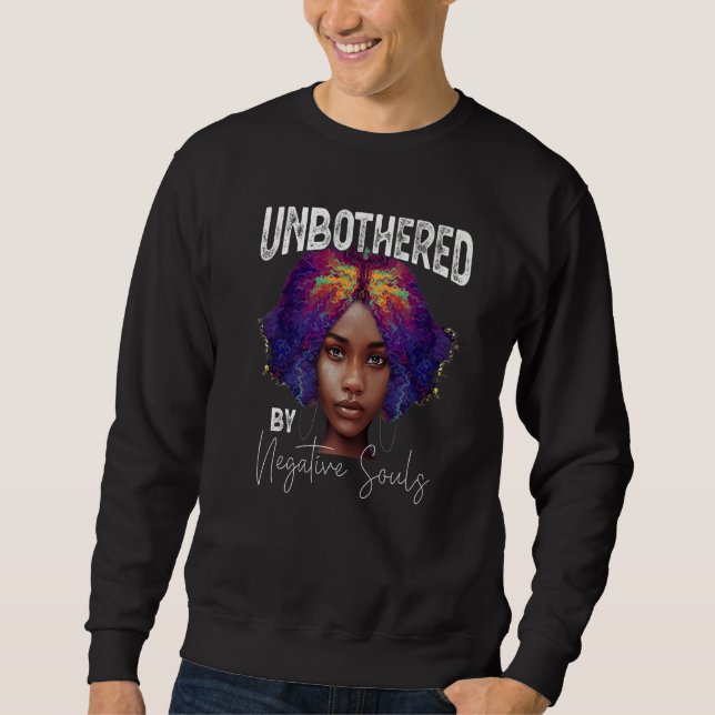 Sassy Queen Black History Month Afro African Ameri Sweatshirt (Vorderseite)