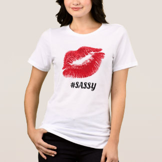SASSY RED LIPS Tri-Blend SHIRT