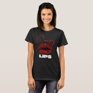 Sassy rote Lippen T-Shirt