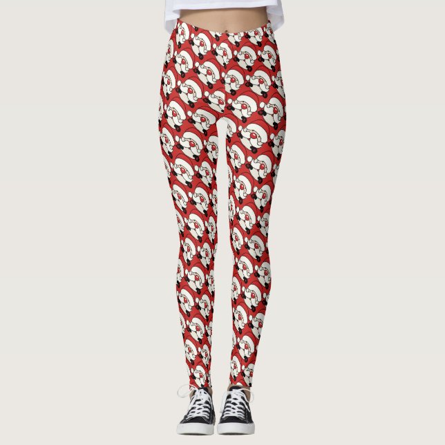 Sassy Santa Design Leggings (Vorderseite)