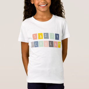 Sassy Scholar Niedlich Colorful Funny T-Shirt