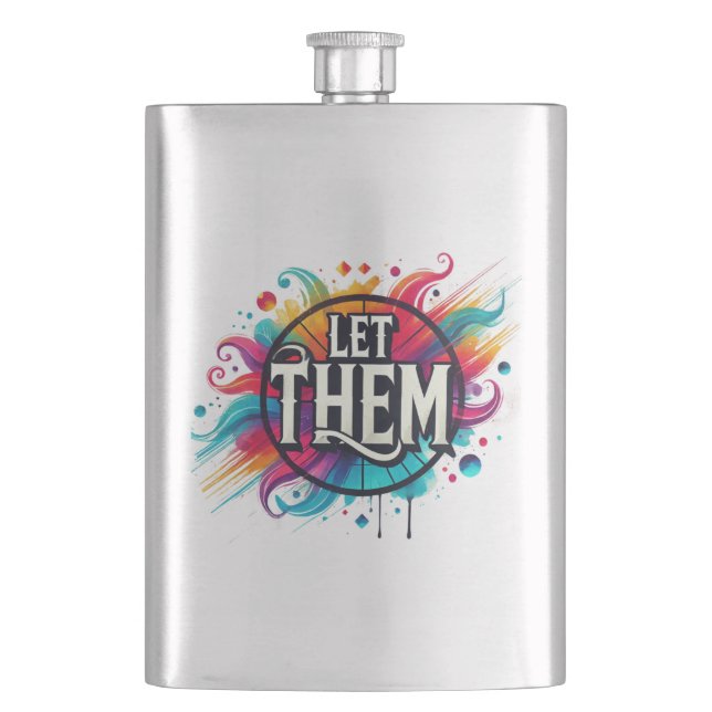 Sassy seit der Geburt sassy clevere Mund lustige A Flachmann (Vorderseite)