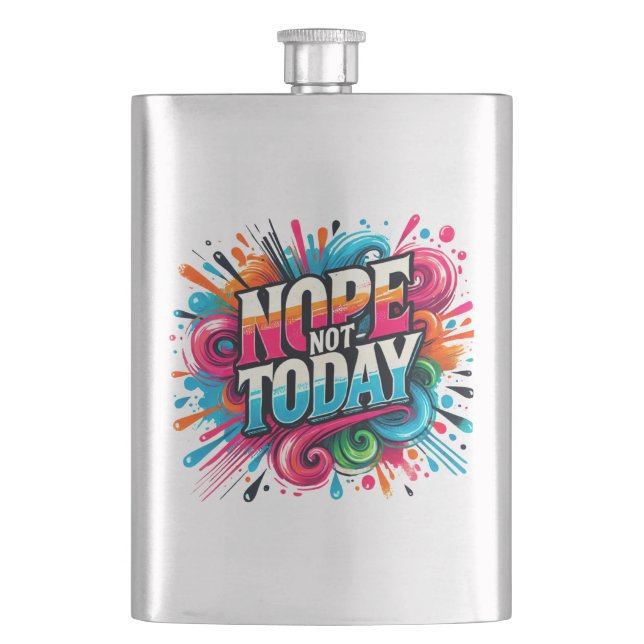 Sassy seit der Geburt sassy clevere Mund lustige A Flachmann (Vorderseite)