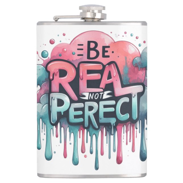 Sassy seit der Geburt sassy clevere Mund lustige A Flachmann (Vorderseite)