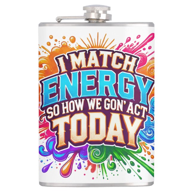 Sassy seit der Geburt sassy clevere Mund lustige A Flachmann (Vorderseite)