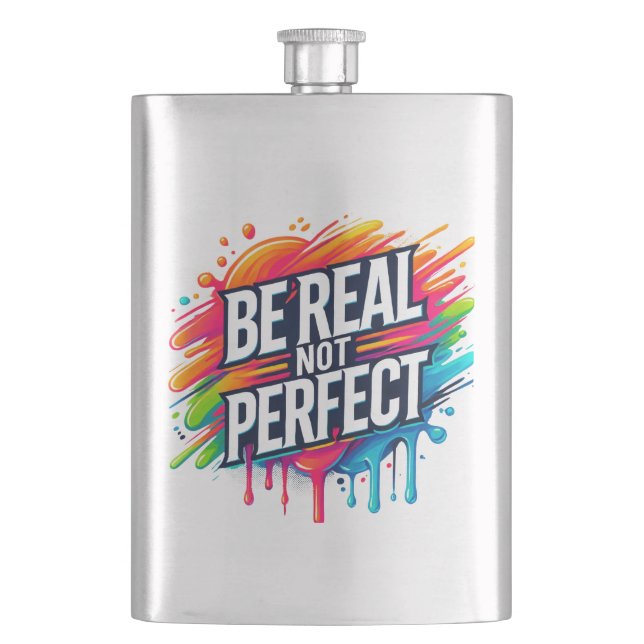 Sassy seit der Geburt sassy clevere Mund lustige A Flachmann (Vorderseite)