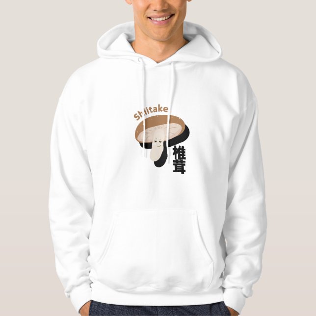 Sassy Shiitake Mushroom Japan Souvenir Hoodie (Vorderseite)