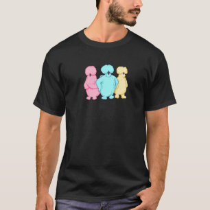 Sassy Silkie Chickens Drei Pastellfarben T-Shirt