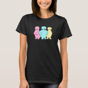 Sassy Silkie Chickens Drei Pastellfarben T-Shirt
