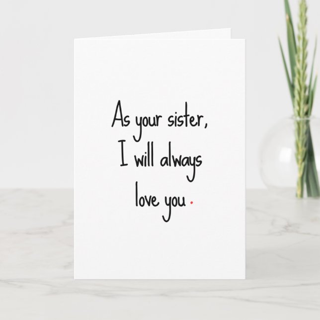 Sassy Sister Birthday Card Karte (Vorderseite)