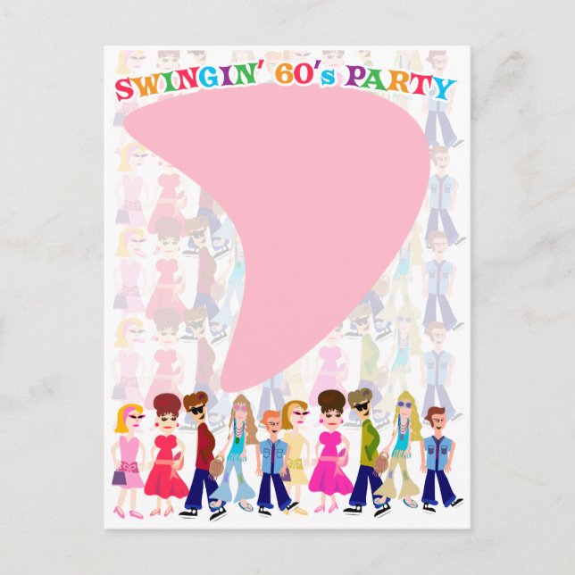 Sassy Sixties Kids! Postkarte (Vorderseite)