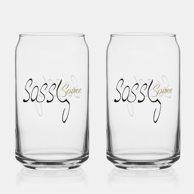 Sassy Soiree Glass Dosenglas (Vorderseite)