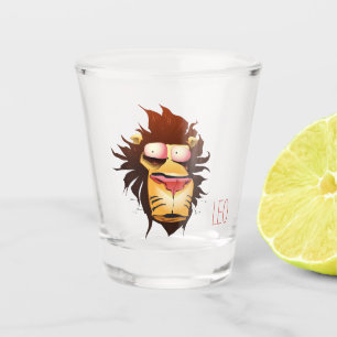 Sassy Spaß-Löwe-Tierkreis-Schuss-Glas Schnapsglas