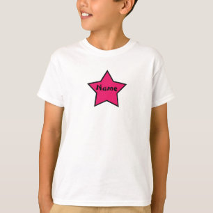Sassy Stern-rosa und schwarzes T-Shirt