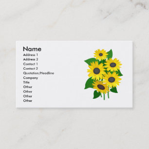 Sassy Sunblumen Business Cards Visitenkarte