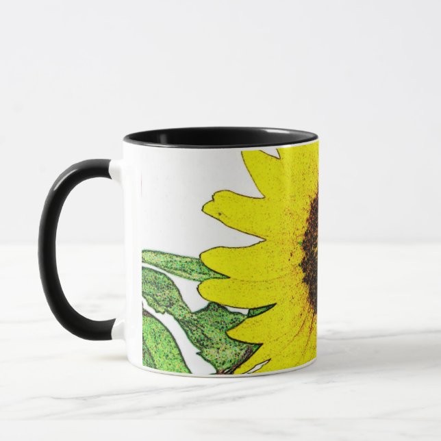 Sassy Sunflower Classic Tasse (Links)
