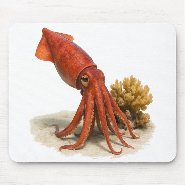 Sassy Tintenfisch auf Patrol Mousepad (Vorne)