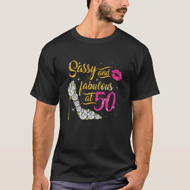 Sassy und fabelhaft im Alter von 50 Jahren 50. T-Shirt (Vorderseite)