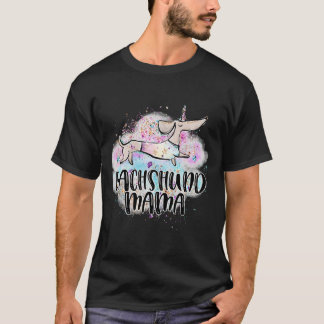 Sassy Unicorn Dackel Unicorn Lover Sausage Hund T-Shirt