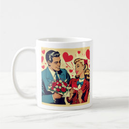 Sassy Vintag Valentine Kaffeetasse