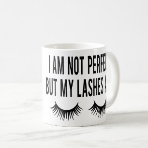 Sassy Visagistin Kosmetikerin Wimpern Kaffeetasse
