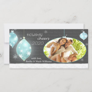 Sassy Weihnachten verziert neues Paar-Foto