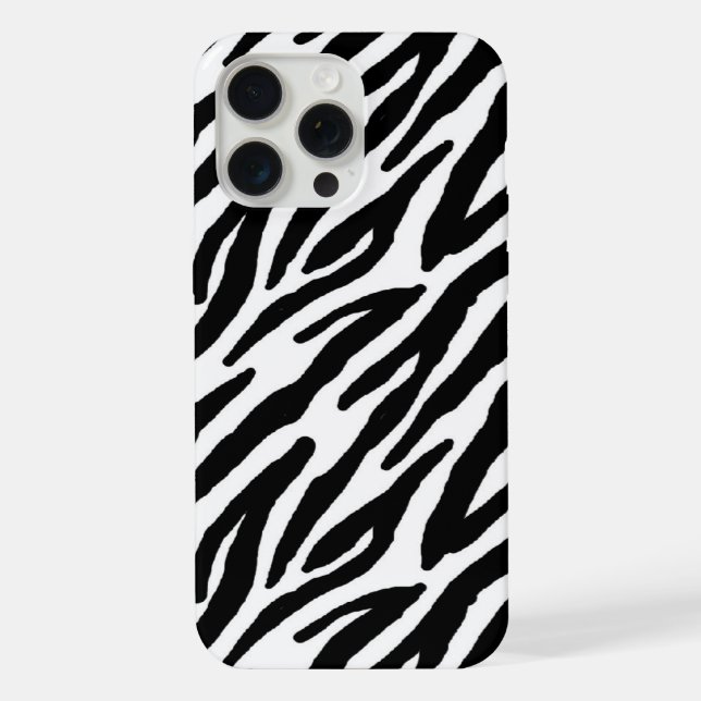 Sassy Zebra Print iPhone Hülle (Rückseite)