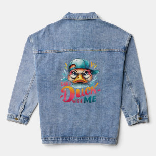 Sassy Zitat Funny Attitude Fan nicht mit mir Tri- Jeansjacke
