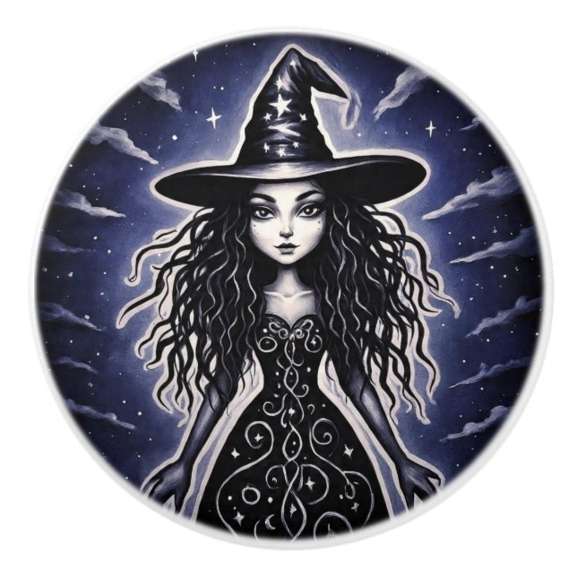 SassyWitch Keramikknauf (Vorderseite)