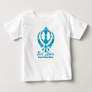 Sat Nam Khanda Personalisiert White Baby T-shirt